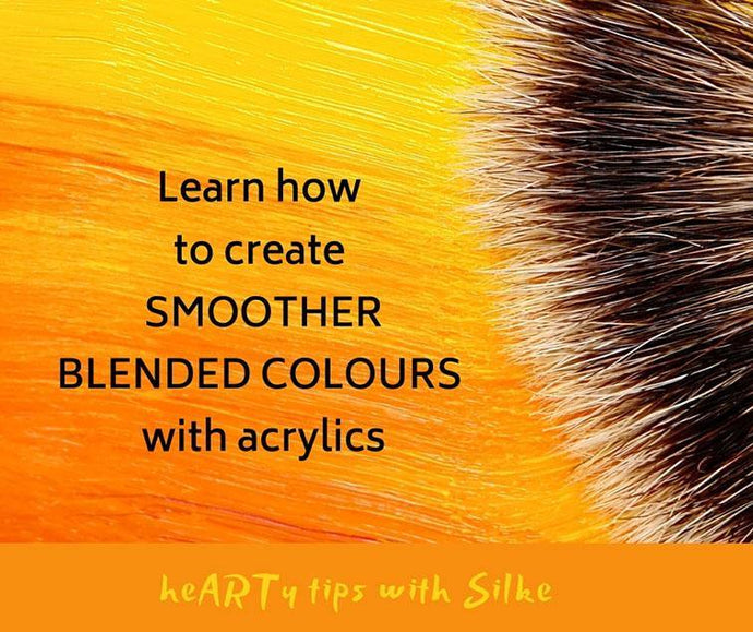How to create smoother blended colours with acrylics