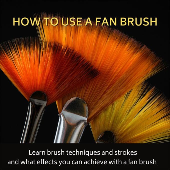 How to use a Fan Brush  Heart for Art HeARTy tips with Silke blog