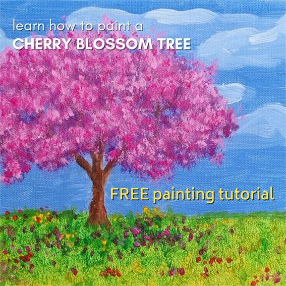 How to Paint a Cherry Blossom