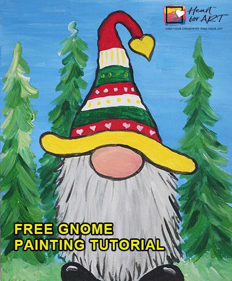 FREE Online painting tutorial - Step by step gnome