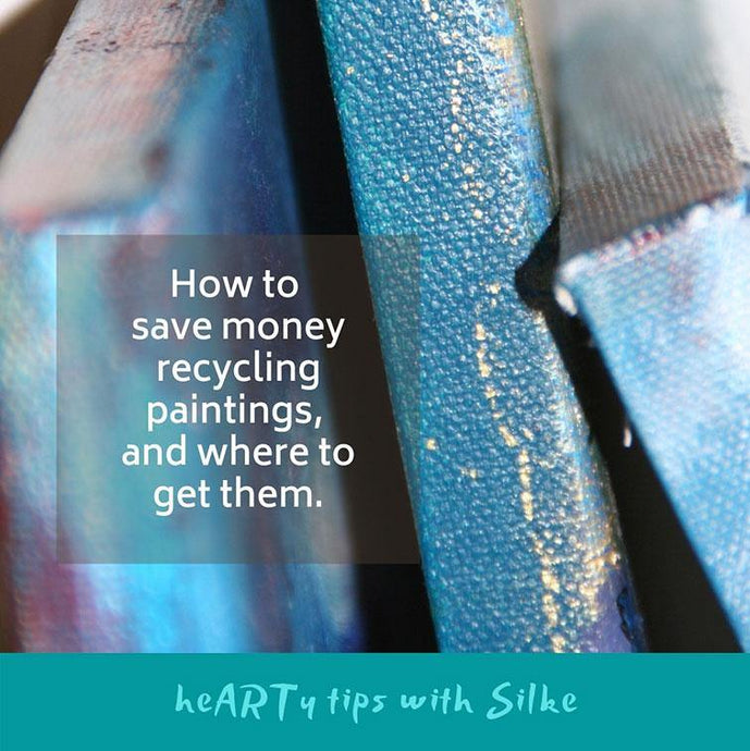 How to save money recycling paintings and where to get them.