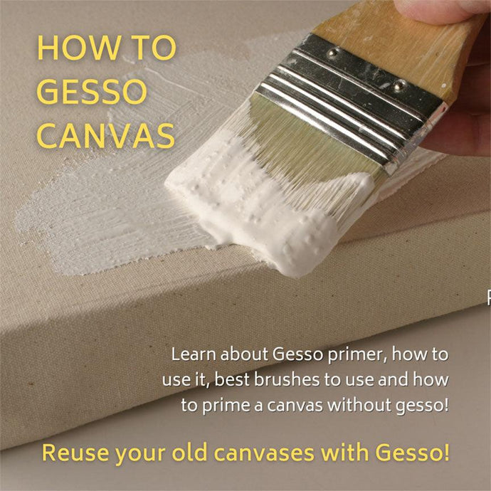 A Short Beginner’s Guide on How to Gesso a Canvas for Acrylic Painting